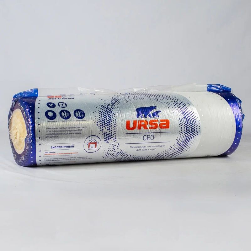 Утеплитель URSA М-11 40λ (12500х1200х50мм) фольгированный
