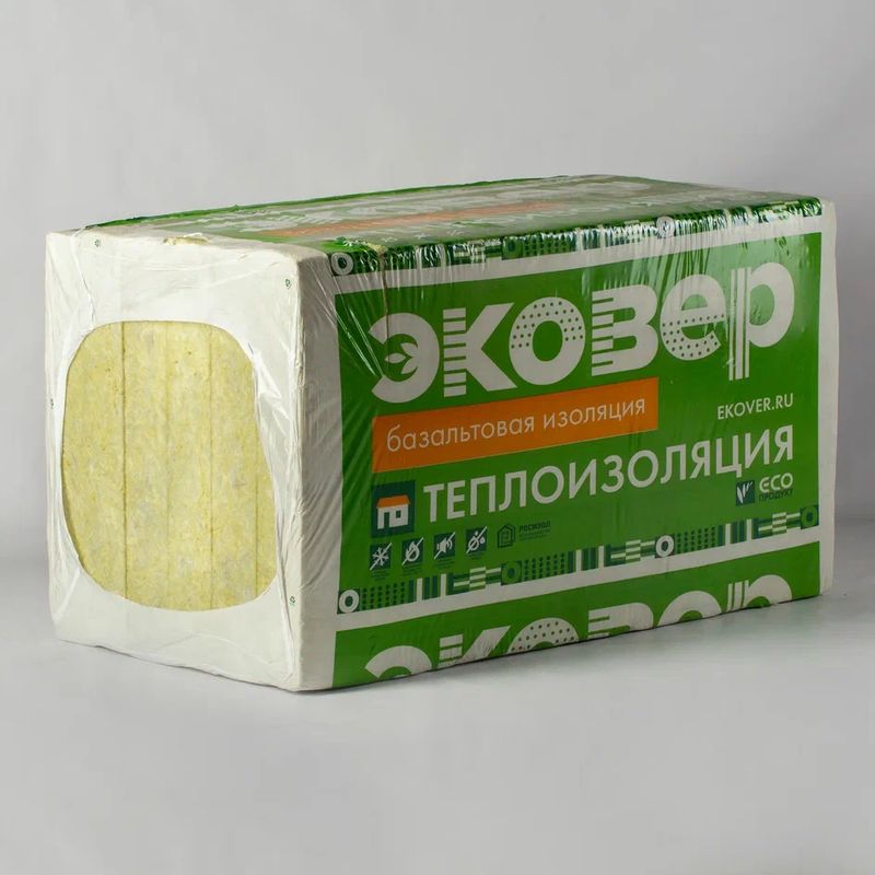 Утеплитель Эковер Лайт 35 кг/м³ 37λ (1000x600x100мм) 6 шт/уп