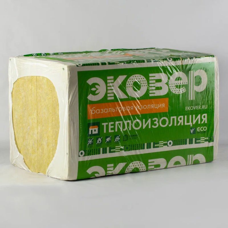 Утеплитель Эковер Лайт 35 кг/м³ 37λ (1000x600x50мм) 12 шт/уп