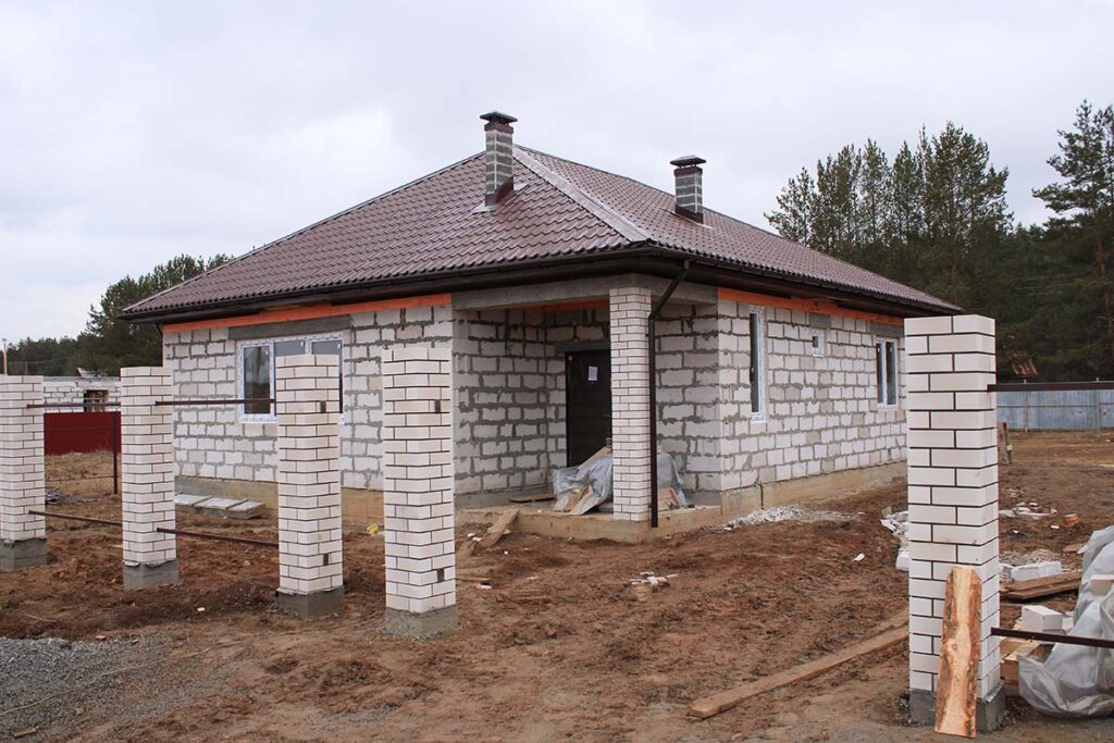 Дом из пеноблоков