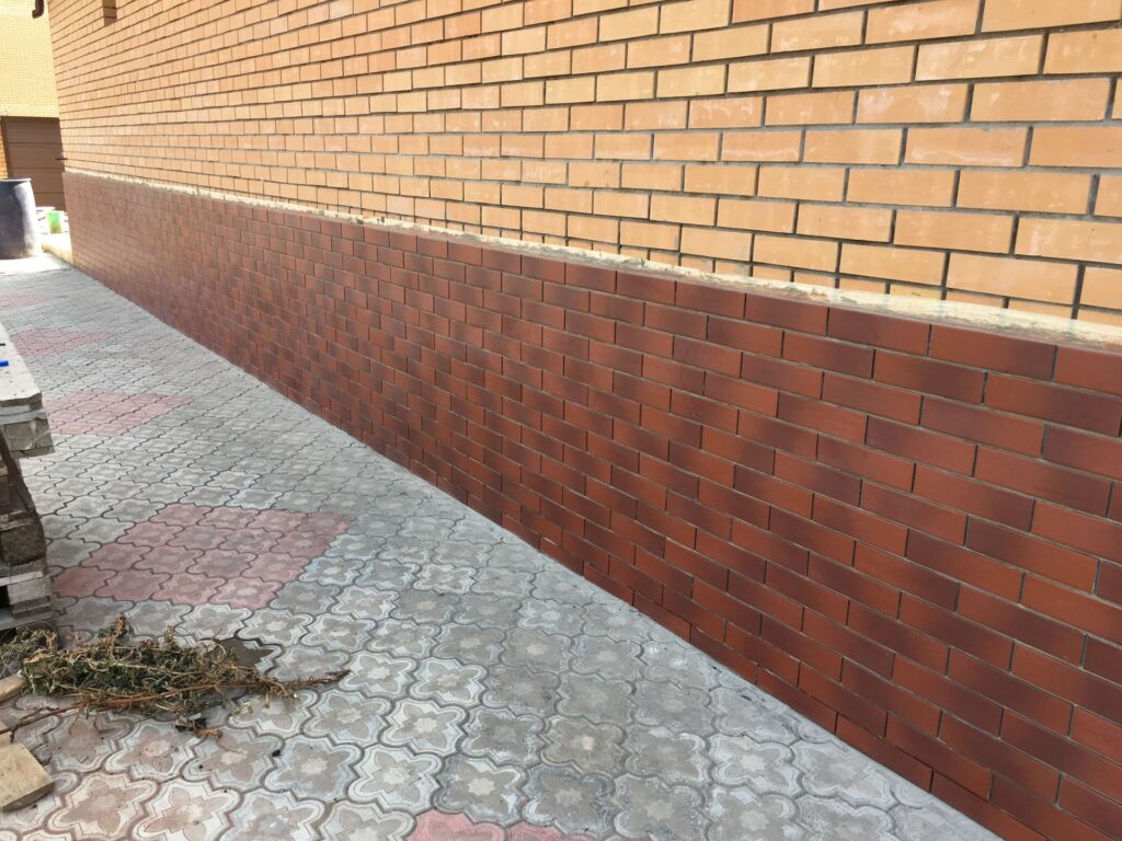 Отделка клинкерной плиткой